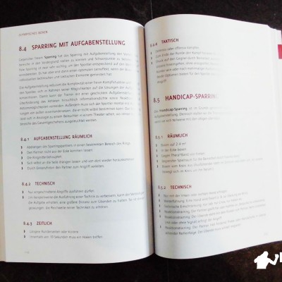 Olympisches Boxen Buch Sparring mit Aufgabenstellung