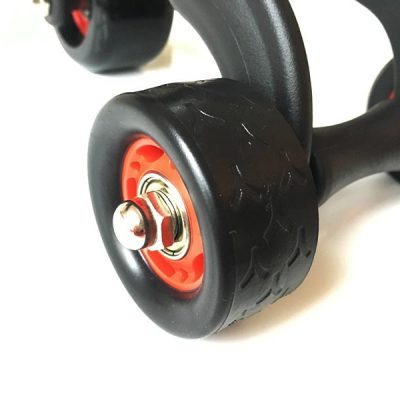 Bauchroller Test Sportastisch Profi Bauchtrainer 3-Wheeler Rad hinten links