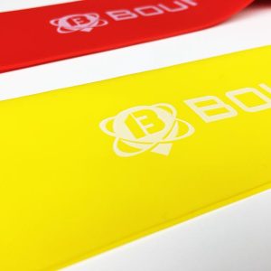 Fitnessband Test Boundletics 3er Set Loop-Bands aus Naturkautschuk Gelb Detailansicht