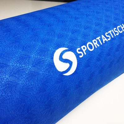 Yogamatte Test Sportastisch Yoga Star Blau Logo