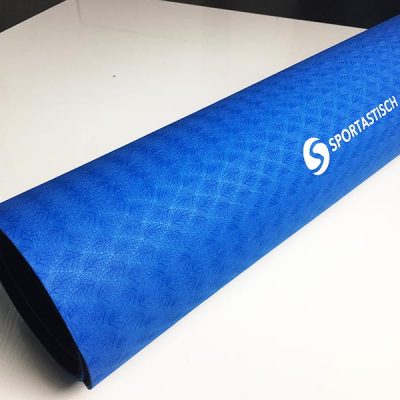 Yogamatte Test Sportastisch Yoga Star Blau gerollt