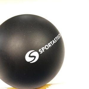 Massageball Test Sportastisch Well-Being Lacrosse Ball Schwarz Gesamtansicht
