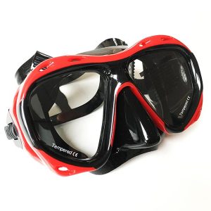 Taucherbrille Test Sportastisch Proswim Rot Gesamtansicht