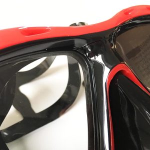 Taucherbrille Test Sportastisch Proswim Rot von vorne