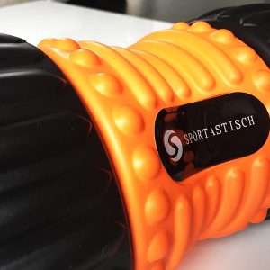 Faszienrolle Test Sportastisch Ergo Roll Logo Oberflaeche