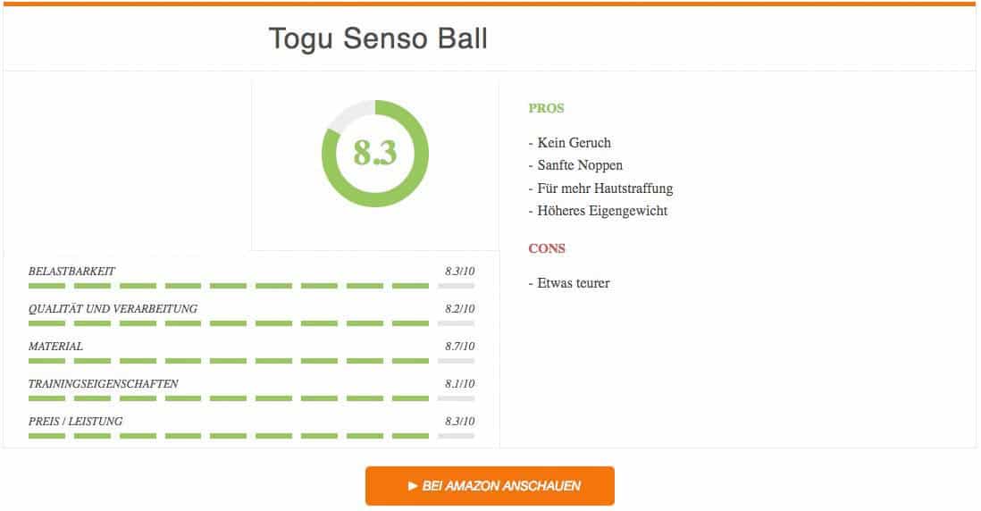 Massageball Test Togu Senso Ball